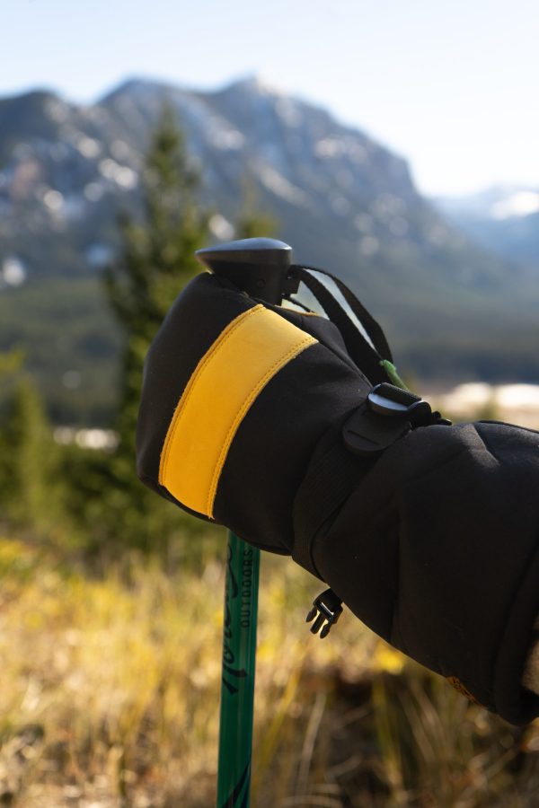 Deerskin Leather Ski Mitt showcase image three