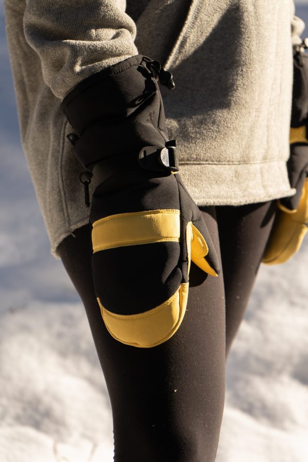 Deerskin Leather Ski Mitt showcase image two