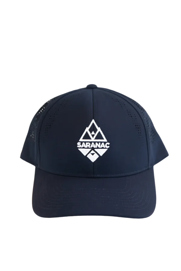 Saranac Navy golf hat straight