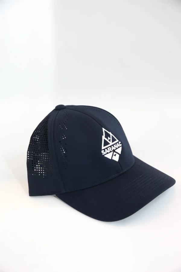 Navy Saranac Hat sideways